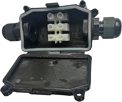 PRO ELEC PEL01159 Waterproof Junction Box with Terminal Block Black IP65