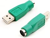 AYMBH USB to PS2 Adapter Mouse Keyboard Plug Play Win XP 7 8 Converter view 2