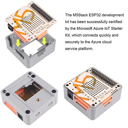 MakerFocus M5stack ESP32 Kit PLC Prototype Industrial Board Module RS485 ACS712-5B Programmable Logic Controller Relay Magnet DIN-Rail Stackable IOT for Arduino DIY