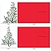 10 Assorted 'Just Fir You' Seasons Greetings Note Cards 4 x 5.12 inch - Beautiful Christmas Tree Notecards with Colorful and Fun Designs - Boxed Happy Holiday Stationery w/ Envelopes M5019