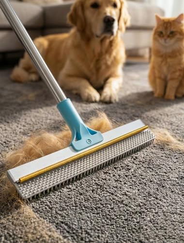 DELOMO Carpet Rake