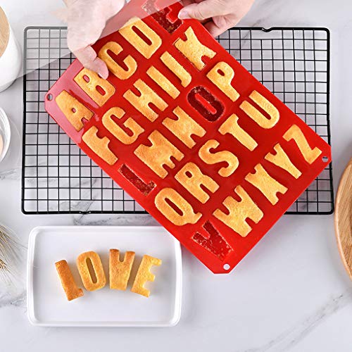 â˜€ Dergo â˜€ Cake moulds,1PCS 26 Letter Silicone Chocolate Cake Mold Mould Crafts Cookie Candy Ice