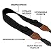 USA GEAR TrueSHOT Camera Strap with Black Neoprene Pattern, Accessory Pockets and Quick Release Buckles - Compatible With Canon, Nikon, Sony and More DSLR, Mirrorless, Instant Cameras
