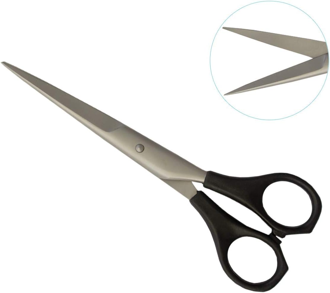 6" ﻿Professional Hair Cutting Scissors, Stainless Steel, Black Lightweight Haircut Scissor for Hair Salon, Barber, Hairdresser