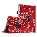 Fintie iPad Mini 4 Case - 360 Degree Rotating Stand Case with Smart Cover Auto Sleep/Wake Feature for Apple iPad Mini 4 (2015 Release), Floral Red