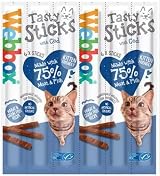 Webbox NEW 6 Pack Mixed Cat Sticks Treats Cod Duck Beef Chicken Turkey Salmon view 6