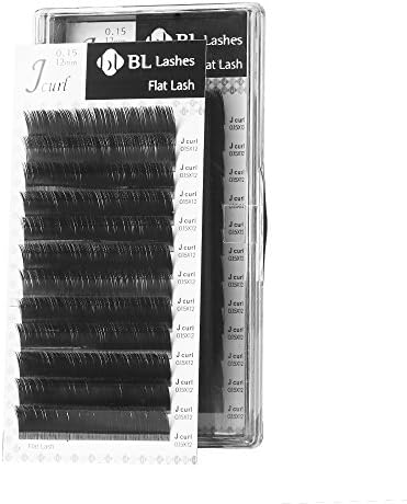 Eyelash Extension BL Flat Lash J Curl Thickness 0.15mm (0.15X13mm)