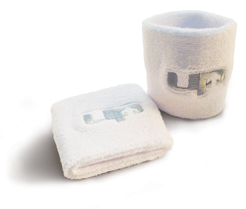 Ultimate Performance Terry Stretch Wristband - White, One Size
