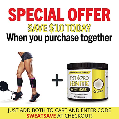 TNT Pro Series Leg Wraps for Slimmer Calves - Calf Compression Sleeve 2 Piece Set - One Size Fits Al - //coolthings.us