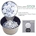 NutriChef Premium Sous Vide Balls - 250 White Balls, Includes Drying Bag for Cookers & Immersion Circulators, Reduces Heat Loss - PKSOUSBL250
