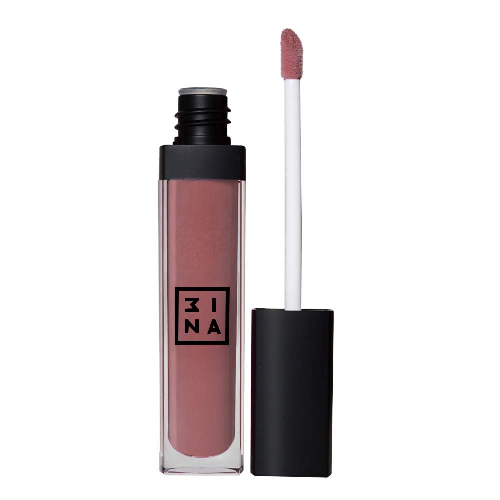 3INA MAKEUP - Vegan - Cruelty Free - The Lip Gloss 111 - Light nude - Mirror-Effect - Glossy Look - Creamy Moisturizing Texture - Highly Pigmented - Hydrating Lip Gloss Formula - Lip Gloss with Wand