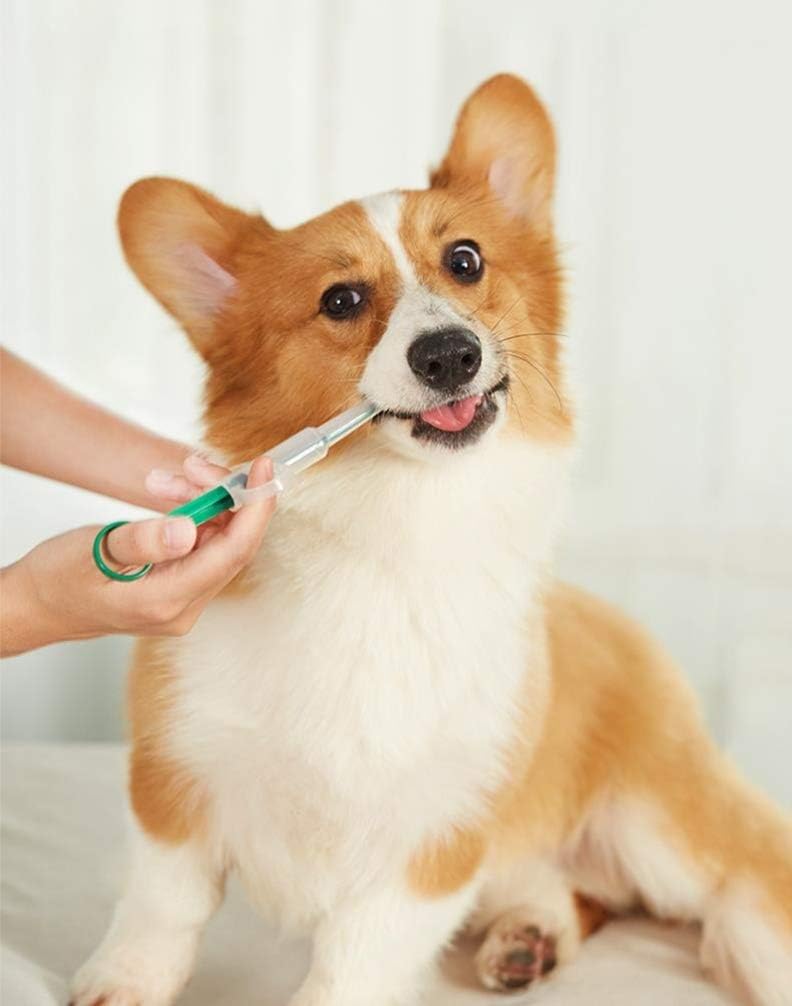 IBLUELOVER 2pcs Dog Cat Medicine Syringes Pet Medicine Feeding Dispensers Tablet Feeding Tool Pill Capsule Injection Pusher Feeder Liquid Dispensing Injector for Dogs Cats Baby Animals - Image 5