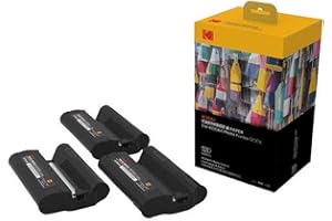 KODAK Dock Plus & Dock Photo Printer Cartridge PHC-120 - Cartridge Refill & Photo Sheets - 120 Pack,Black