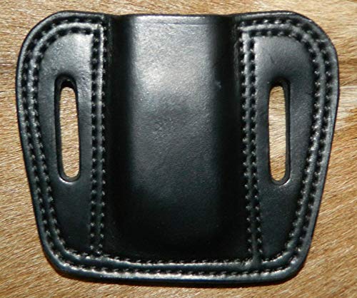Leather - Magazine Ammunition Pouch, Fits 40/10mm EAA Witness mag /or 45acp S&W M&P mags - Thumbnail 4