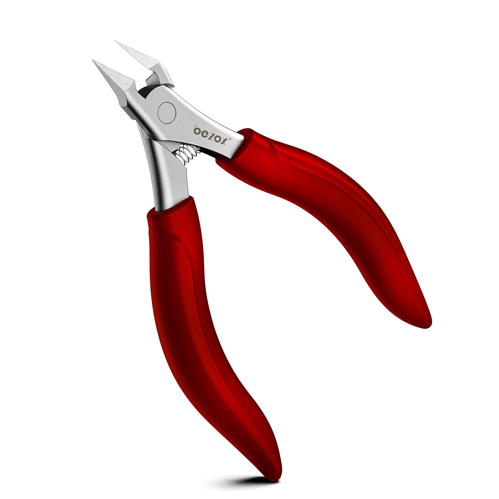 Photo 1 of BEZOX Toenail Clippers for Seniors, Slant Straight Blade Toe Nail Clippers for Thick and Ingrown Nails, Soft Grip Long Handle Toenail Scissors for Mani & Pedi Nail Care - Red