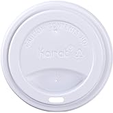 Karat C-KDL516W-PP 10-24 oz. Sipper Dome Lid - White (Case of 1000)