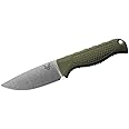 Benchmade - Steep Country Knife with Dark Olive Santoprene Handles and a Drop-Point Blade (15006-01)