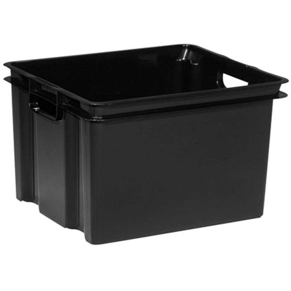 ALLIBERT 191135 Storage Box Polypropylene 36.3 x 42.5 x 26.3 cm, Black