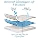 Organic Cotton Crib Mattress Protector pad- Soft & Breathable Infant Fitted Waterproof Cover- Fits Most Baby Crib Mattresses (52
