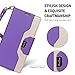 ProCase Galaxy Note 9 Wallet Case, Flip Kickstand Case with Card Slots Mirror Wristlet, Folding Stand Protective Cover for Galaxy Note 9 2018 -Purple