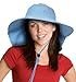 Sun Blocker Women's Safari Sun Hat with Neck Flap Large Brim Packable Summer Beach Fishing Cap