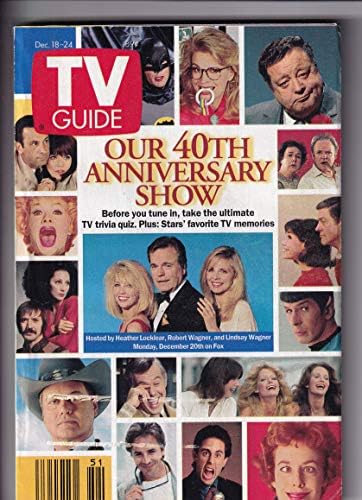 TV Guide Mag Heather Locklear Robert Wagner December 18-24, 1993 Single Issue Magazine – January 1, 1993
