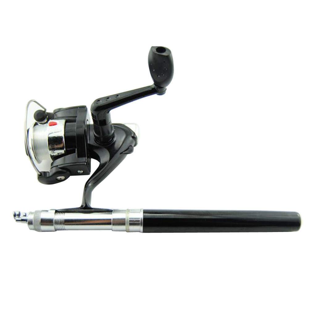 Pinsparkle Practical Portable Retractable Spinning Fishing Rod Outdoor Fishing Tool Rod & Reel Combos