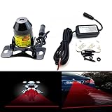 Extremely Bright 200mw Anti Collision Rear-end Car Laser Tail Fog Light LED Fog Lights Bulbs for Back Up Reverse Lights Motorcycle Warning Light, Xenon White（Straight Line Only）
