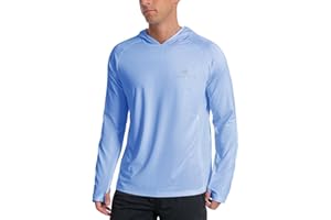 WINNERAIN Men's Sun Protection Hoodie UPF 50+ Fishing Long Sleeve Rash Guard Shirt SPF UV Protection T-Shirt Lightweight