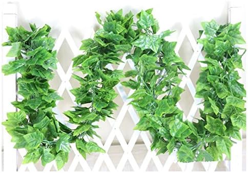 Crt Gucy 40 Ft Artificial Ivy Silk Vines Fake Hanging Plants High Simulation Grape Garlands Greenery Chain For Home Wedding Wall Party Decoration, Pack of 5