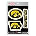 FANMATS NCAA University of Iowa 3 Piece Decal Set