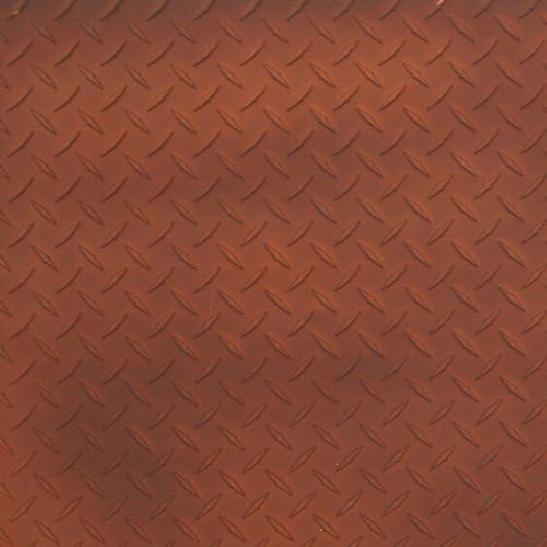 Texture Plus Indoor/Outdoor Siding Panel, Diamond Plate, Rust - Sample