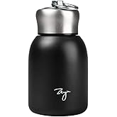 Gets Mini 9 oz Stainless Steel Water Bottle, 280ML Vacuum Insulated Water Bottle Leak Proof Sport Tumbler Cup Hot and Cold Water Bottle (Black)