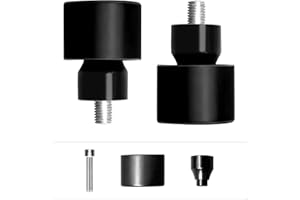 totiancong Motorcycle M12 Decorative Wheel Screw Install on Engine Guard Saddlebag Guard for Harley-Davidson Touring Street Glide Road Glide Road King Electra/Ultra Models (Black)