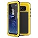 Galaxy S8 Case,Tomplus Armor Tank Aluminum Metal Shockproof Military Heavy Duty Protector Cover Hard Case for Samsung Galaxy S8 (Yellow)