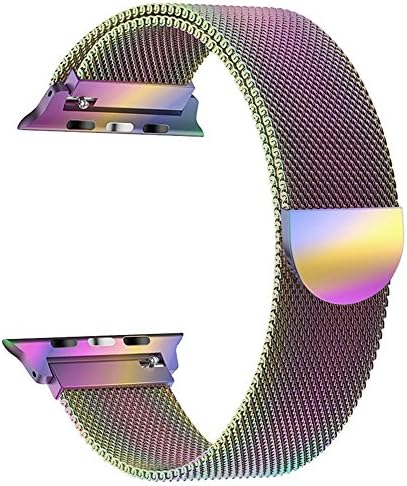 Milanese Loop Compatible Apple Watch, Smooth Stainless Steel Band Freely Fully Magnetic Closure Clasp Metal Strap Replacement Bracelet Compatible IWatch Series 3/2/1 Nike+ Sport and Edition