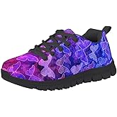 Kid Girls Lightweight Breathable Sneakers Athletic Running Walking Shoes Black Sole