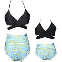 Kokowaii Fancy Womens Swimsuit Girls Swimwear Mum and Me Matching Swimsuits