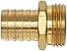 Anderson Metals Brass Garden Hose Fitting, Connector, 5/8