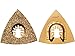 XXGO Universal Semicircle Triangular Finger Carbide Oscillating Multi Tool Blades for Grit Grout Removal Fits Oscillating Tools Pack of 5 No.XG8505