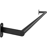 Towel Bar for Bathroom Wall, Black 24 Inch Single Towel Bar Rods for Bathroom, Stainless Steel Heavy Duty Towel Racks for Bathroom Wall Mounted