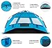 EVOCREST Easy Setup Beach Tent - Large Beach Cabana Sun Shelter with UPF 50+ Protection - Portable & Lightweight