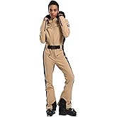GSOU SNOW Womens Ski Suit One Piece Snowsuit Snowboard Slim Insulated Jumpsuit Jacket Waterproof Windproof for Outdoor Sports