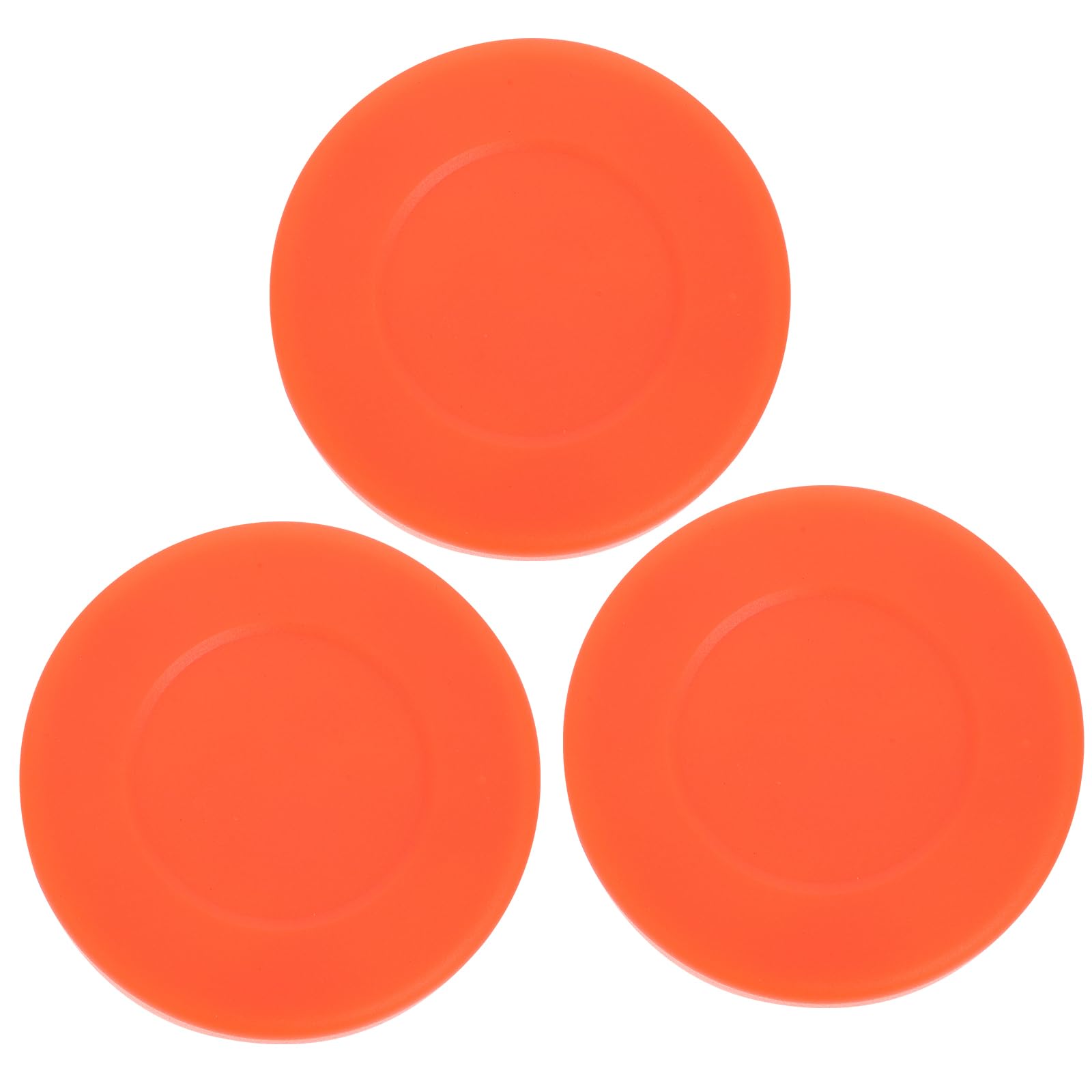 HANABASS 3pcs Outdoor Hockey Pucks Replacement Hockey Balls for Game Play Durable Bright Orange Color for Skill Training and Outdoor Sports Activities