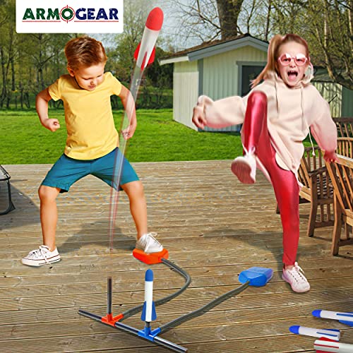 ArmoGear Rocket Launcher for Kids Dual Launchers Rocket Toy for 1 or