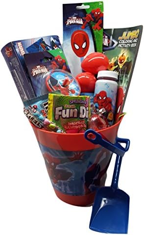 Spiderman Theme Pail And Shovel Activity Bundle Gift Set