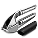 Platinum Products #1 Garlic Press and Peeler Set Stainless Steel Mincer and Silicone Tube Roller FDA Approved Made from the Best Stainless Steel on the Market 18/10 304 Used by Professionals Worldwide