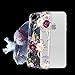 iPhone 6 case,iPhone 6s Case with Flowers, LUOLNH Slim Clear Chrome Gold Floral Pattern Soft Flexible TPU Back Cover Case for Apple iPhone 6/6s [4.7 inch] -C