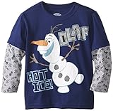 Disney Frozen Boys' Olaf Hot Ice Pattern Long Sleeve Two-Er