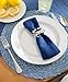 DII Decorative Buffet Basics Napkin Ring Set, Coastal Crab, 12 Count